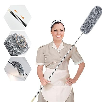 Ceiling Fan Cleaning Brush | Microfiber Fan Duster Long Handle.