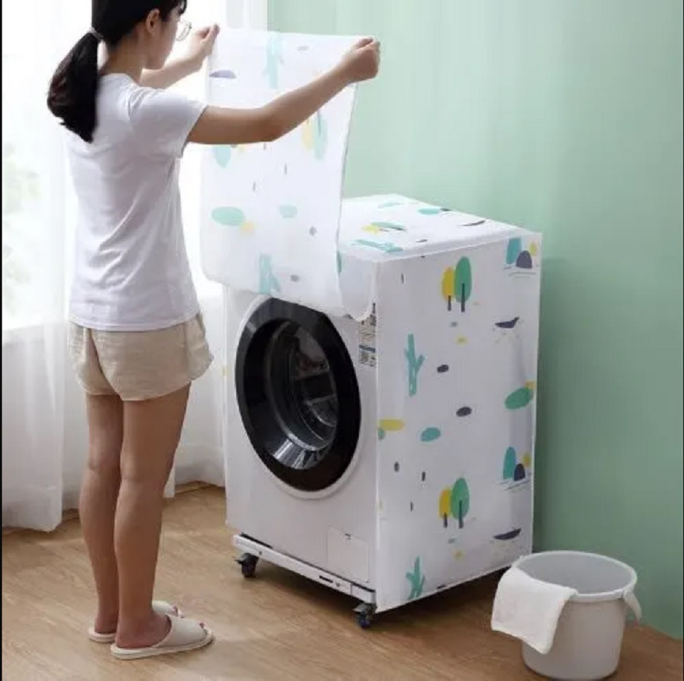 Washing Machine Front Loading Washing Machine Waterproof Cover. Multi Color 1 ps