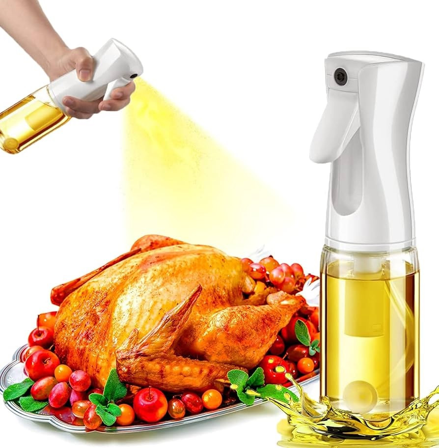 Olive Oil Spray Bottle Cooking Mister Sprayer Kitchen tool BBQ Air Fry- 200ml