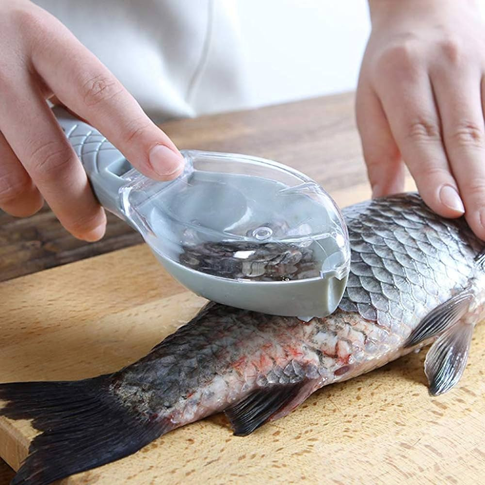 Fast Fish Scale Remover, Fish Descales Tool Skin Brush Scraping Cleaning Peeler Scraper 1 pcs