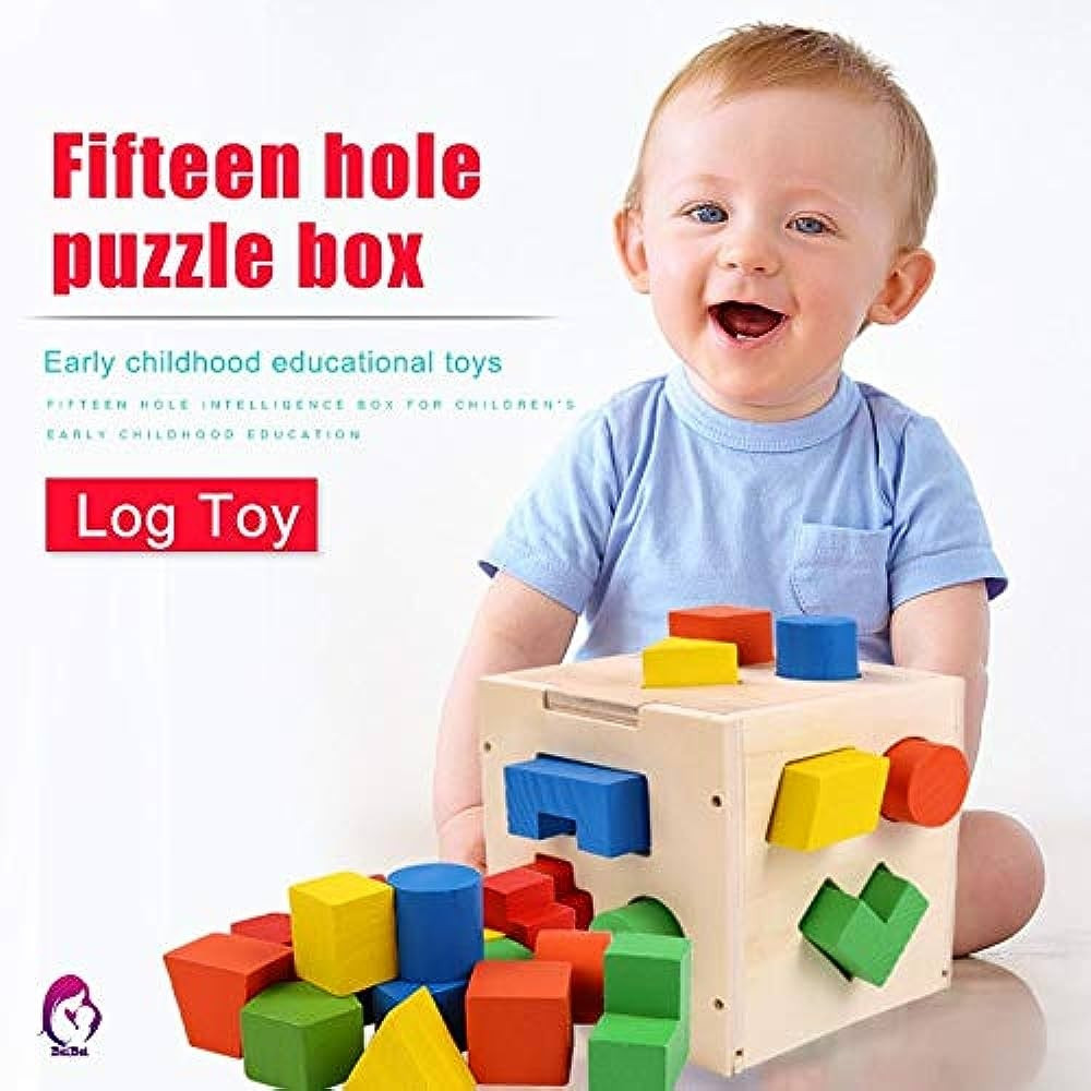 Intelligence Educational Wood Baby Toys Geometry Shape.