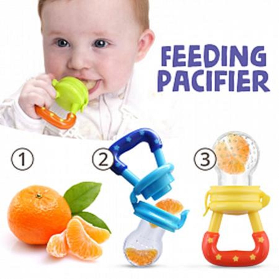 1 Pcs Baby Fruit Feeder Pacifier- Silicone Nipple Teething Toy.