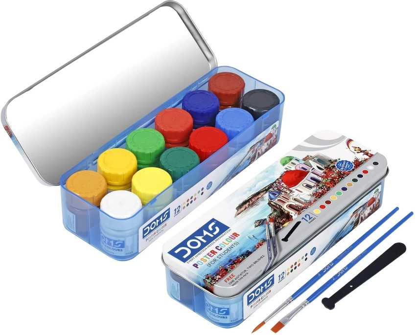 Doms Poster Color Oil Paint- 12 Color