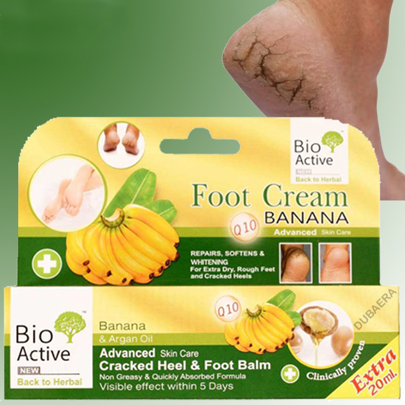 Bio Active Advanced Cracked Heel & Foot Balm Cream - (Banana)