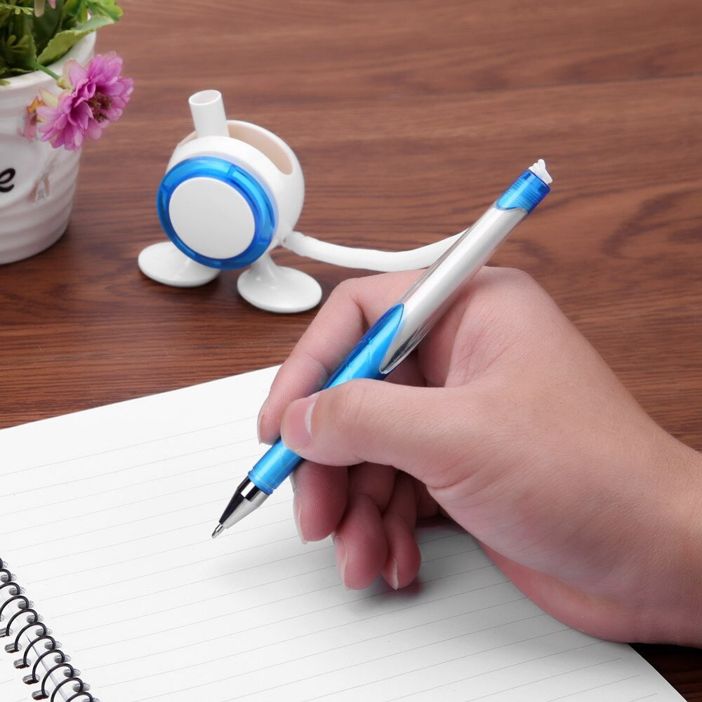 Elastic Rope Ballpoint Pen Fixed Desktop Pen School Office Stationery.