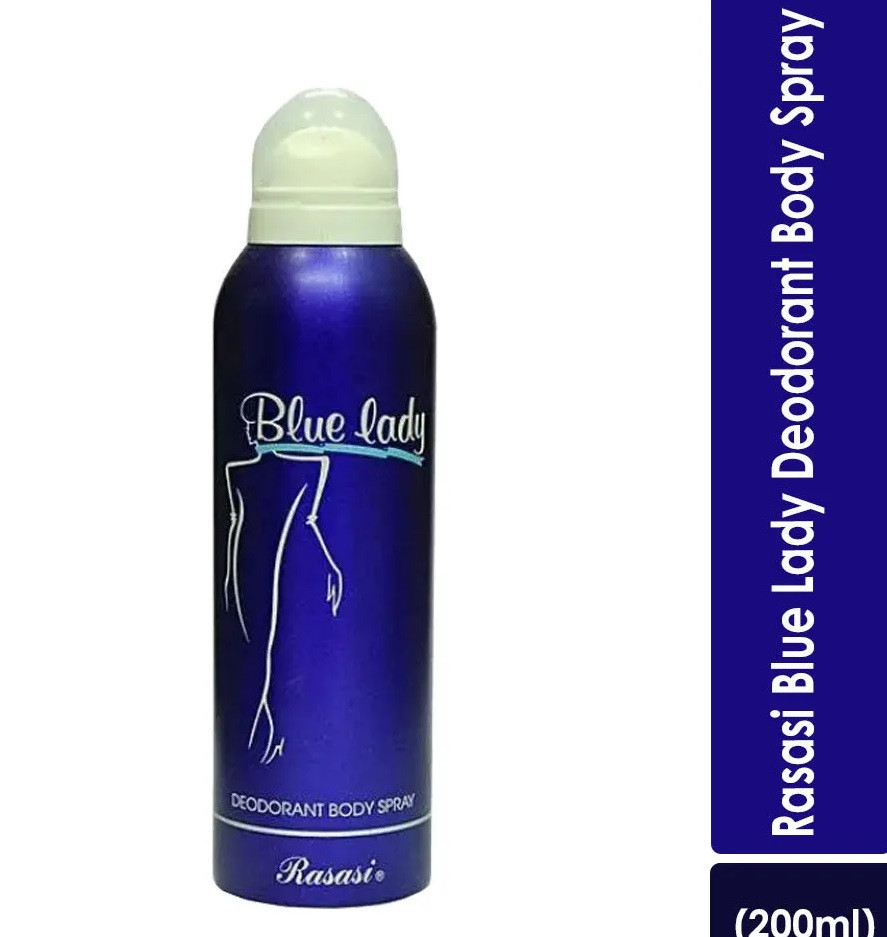 Blue Lady Deodorant Rasasi Body Spray (200ml)