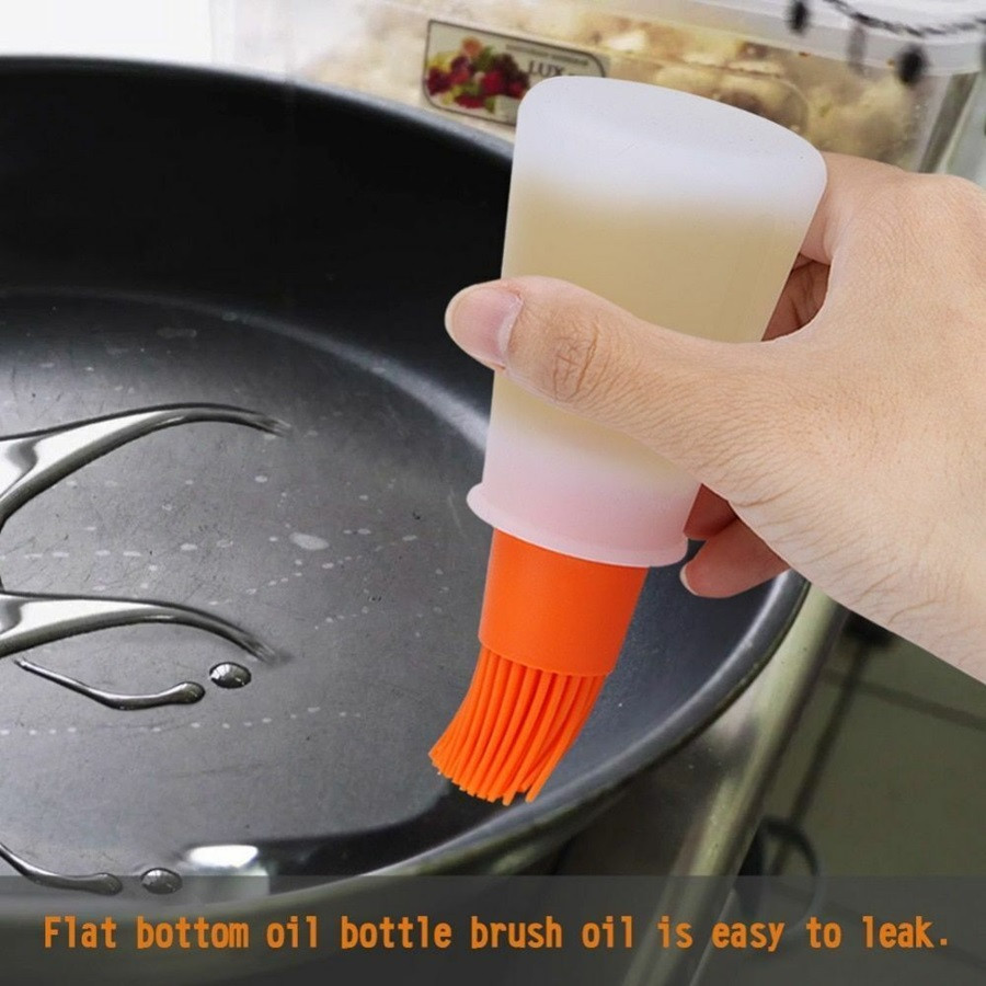 Silicone Oil Bottle Brush, Heat Resistant  (Random Color)