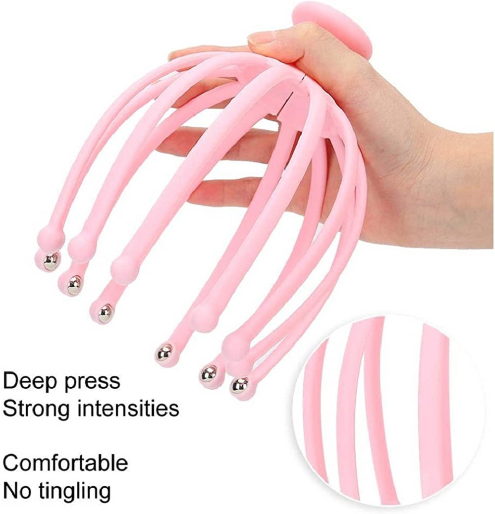 Head Scalp Massagers for Headache Relief Scalp Stress Relax 5 Roller Balls.