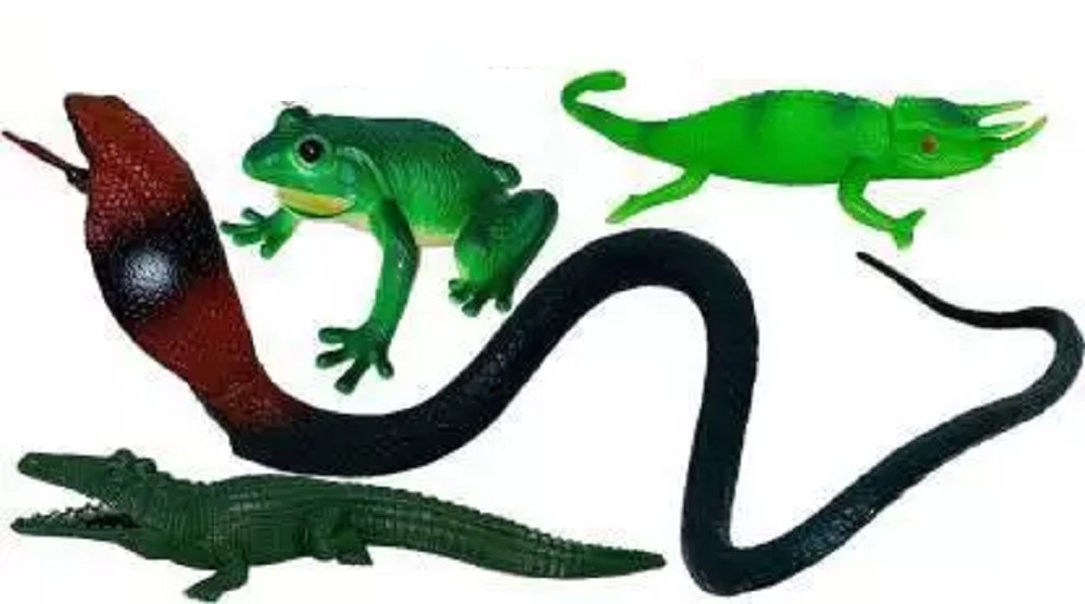 Reptile Toys Set For Kids (3+) -(Multi color) Jungle Animal Toy Set.