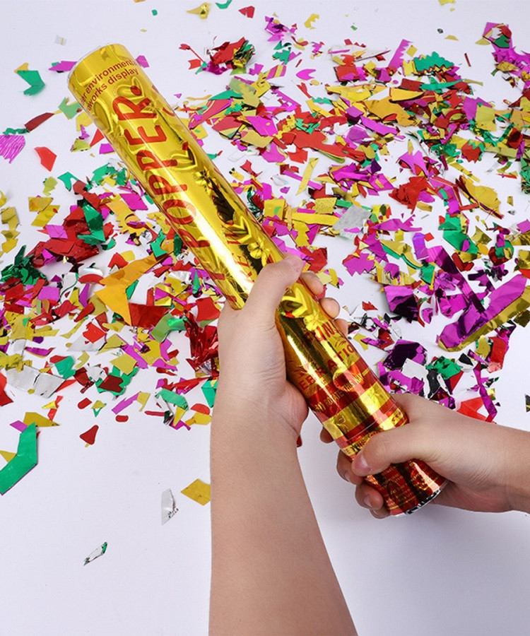 Party Poppers (12 Inch)- for Parties, Birthdays, Weddings, and More.