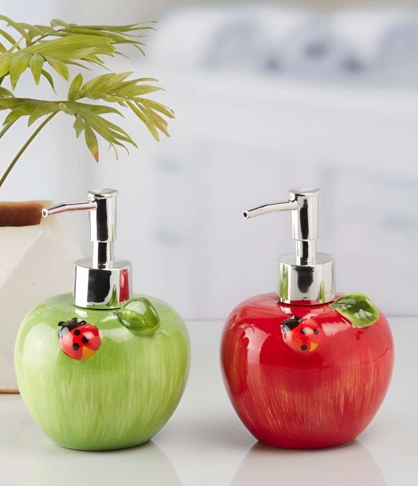 Apple Shape Hand Wash Liquid Soap Dispenser- 300ml