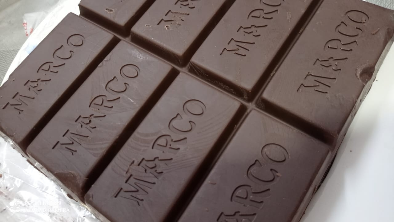 Marco Dark Chocolate Bar for Baking & Decoration- 1 kg