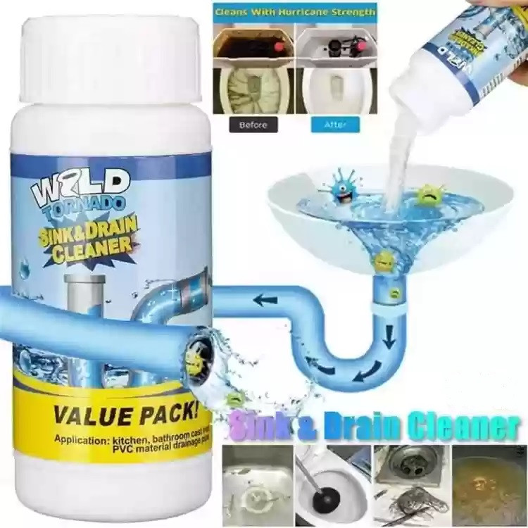 Powerful Drain Blockage Cleaner Sink Cleaner Powder 100gm