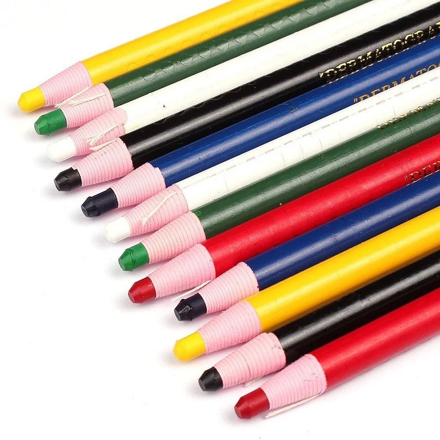Diamond china marking pencil Assorted Color- 12 Pcs of Pack