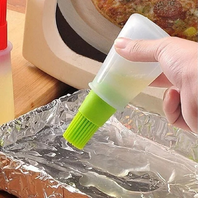 Silicone Oil Bottle Brush, Heat Resistant (Random Color)