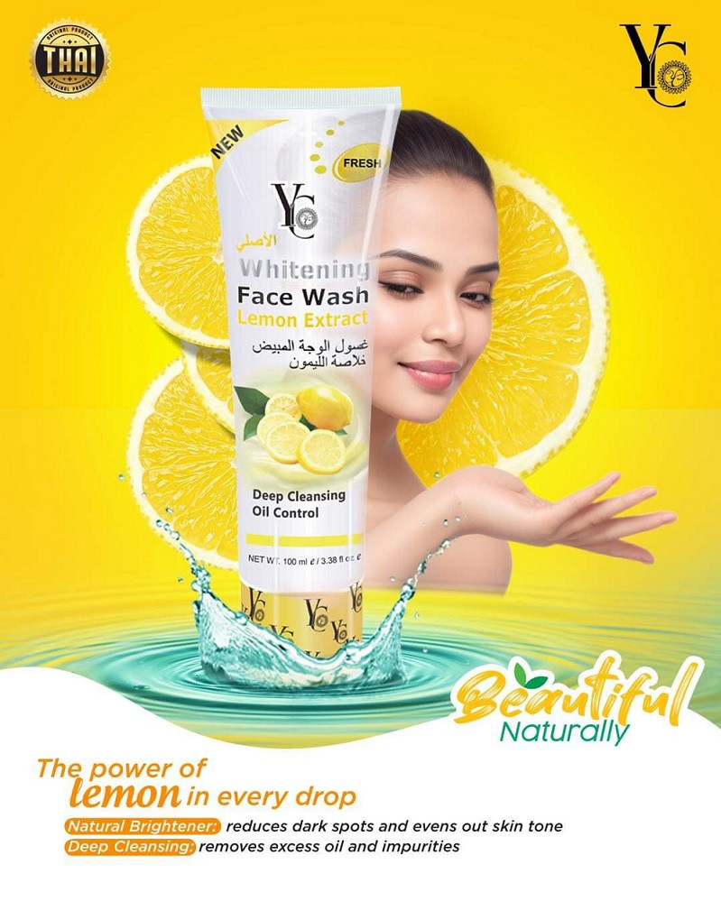 YC Face Wash with Lemon Extract (100ml) Thailand