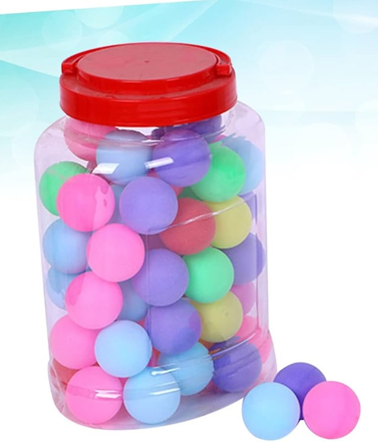Table Tennis Olympic Ping Pong Balls 50 PCs 40mm - Multicolor