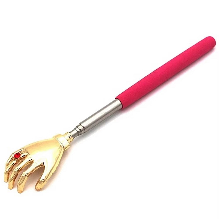 Hand Claw Stainless Steel Massager Back Scratcher 22-58cm Adjustable Size 1 Pcs