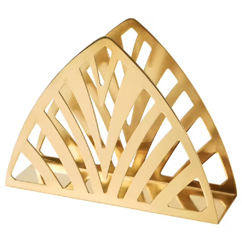 Napkin Holder High Quality Stainless Steel Color Golden 1 Pcs