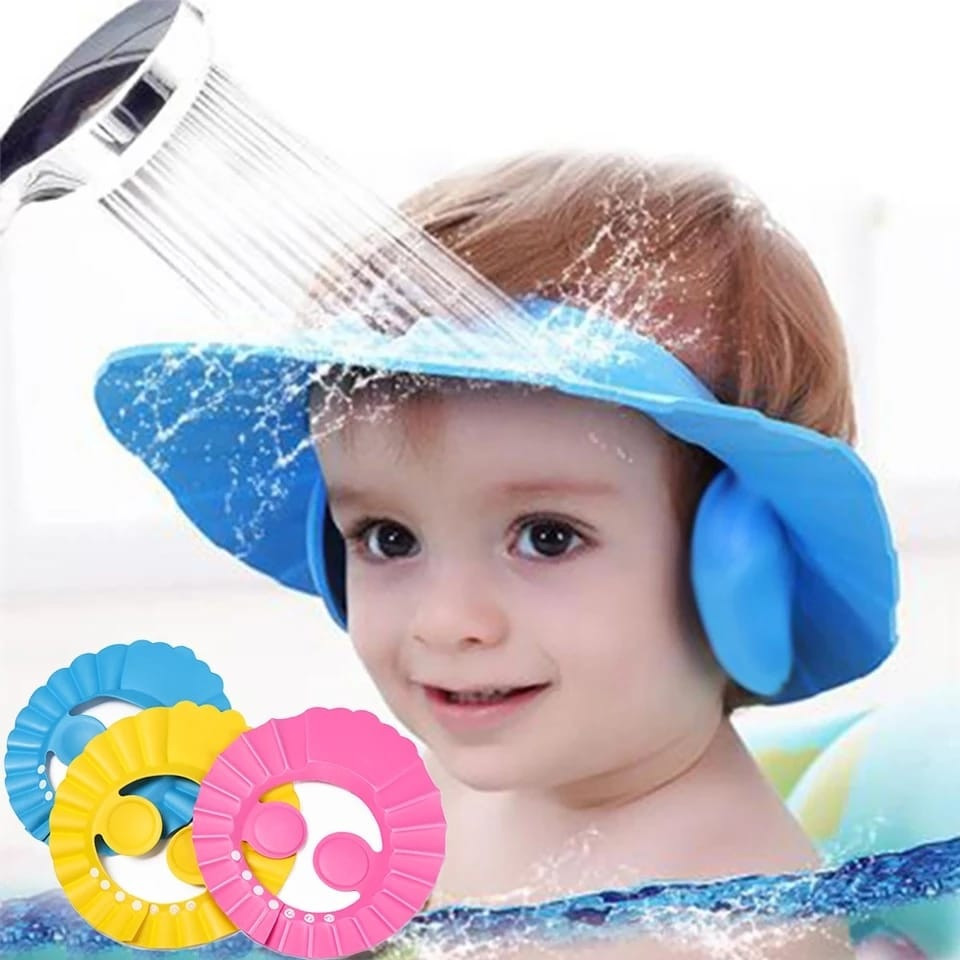 Baby Shower Cap Eye & Ear Protector Adjustable Size