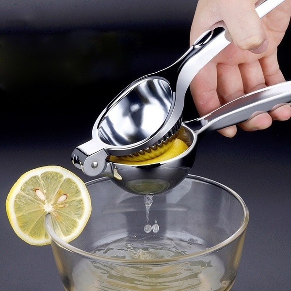 Medium High Quality Stainless Steel Lemon Squeezer Press  Manual Citrus Juicer, Heavy Duty Metal 1 Pcs