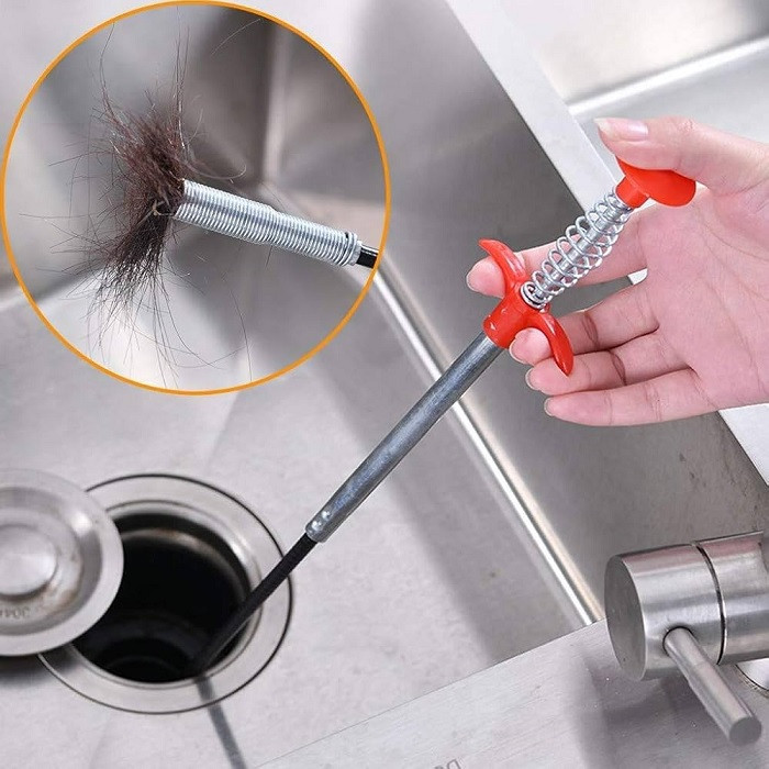Pipe Dredging Tools Drain Snake/Cleaner Sticks Clog Remover Cleaning Tools Household for Kitchen Sink 160 cm