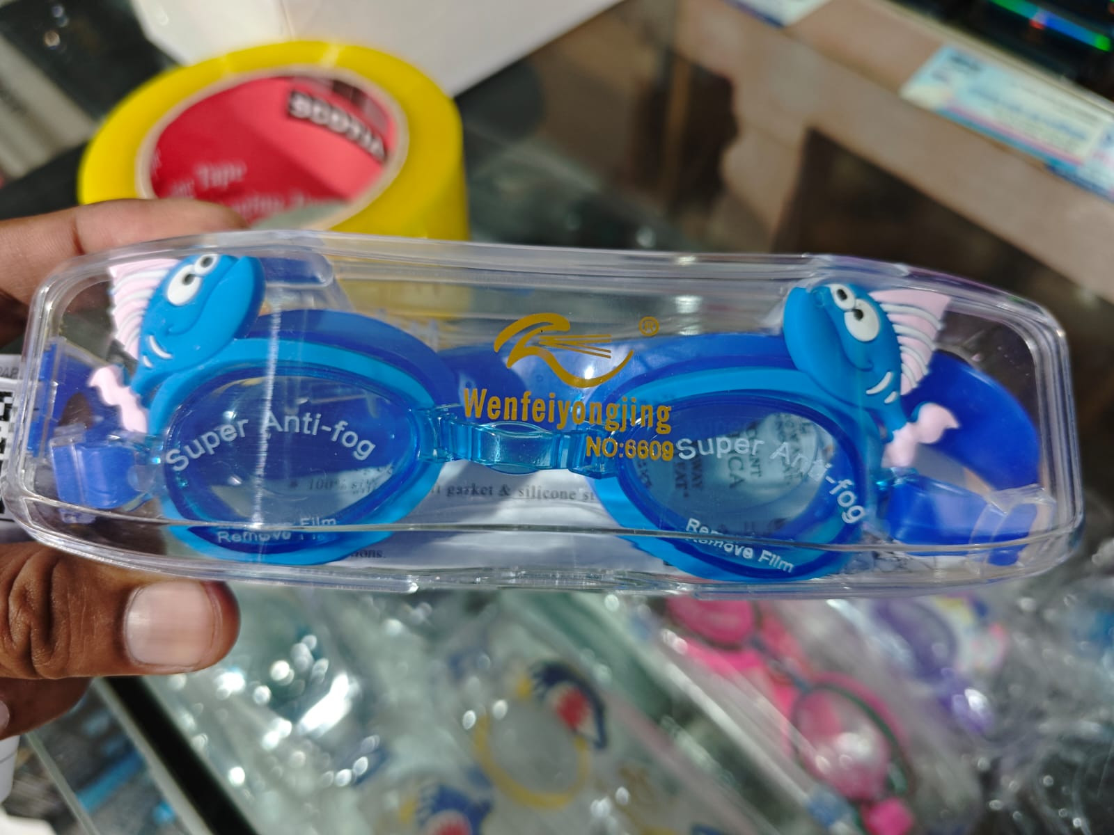 Anti fog Baby Swimming goggles with 1 pair Ear Buds.