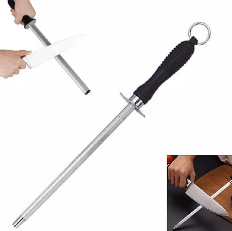8" Knife Sharpener, Fine Knife Steel Sharpener | Rod Length 20cm