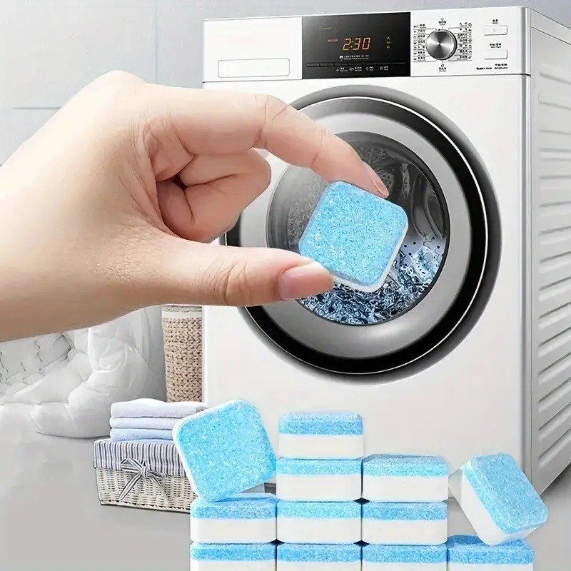 Washing Machine Cleaner Tablets - 12 Tablets For top Load Washer And Front Loader.