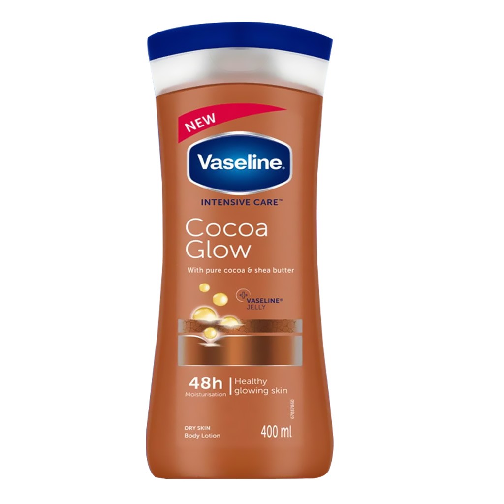 Vaseline Intensive Care Cocoa Glow Body Lotion with Pure Cocoa & Shea Butter 400ml